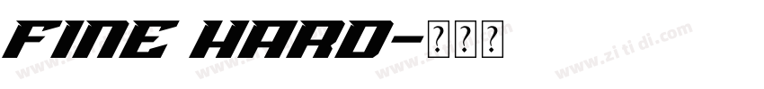 Fine hard字体转换